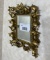 Vintage Italian Heavy Cast Metal Framed Mirror