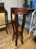 Vintage Chinese Style Wooden Pedestal Stand