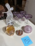 Group lot of Lalique, paper weights and more