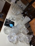 Giant lot of assorted glass and crystal