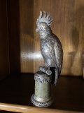 Antique Silver Hanau Germany Parrot Table piece