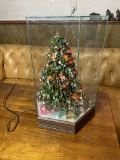 Vintage Light Up Christmas Tree Music box