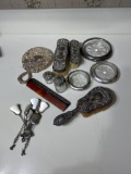 Group lot of Sterling Silver vanity items and more