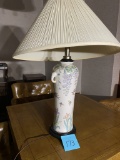 Lamp with Antique Asian Ceramic Vase Base