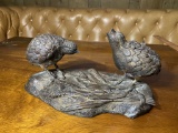 Antique Cast Bronze Birds Sculpture Incense burner
