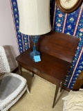 Antique blue glass lamp PLUS Table