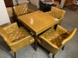 Vintage Mid Century Game Table and Chairs