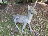 Vintage Cement Deer Statue