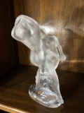 Vintage Lalique France Crystal Glass Statue of Dancers