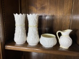 4 pieces of antique Belleek china