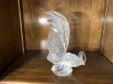 Vintage Lalique France Crystal Glass Rooster