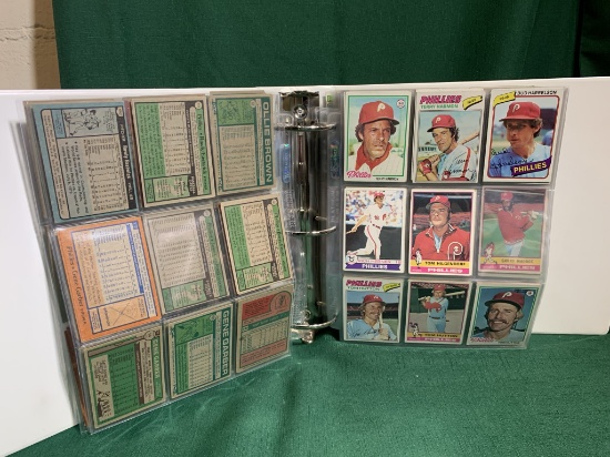 Binder Phillies, Pirates & Reds Baseball Cards