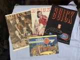 Vintage Buick Brochure and Magazines 1946, 1940