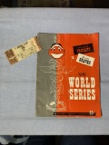 1948 World Series Cleveland Indians vs. Boston Braves Souvenir Program with Ticket