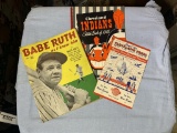 DELL Babe Ruth as I Knew Him Magazine, Cleveland Press Official Scorecard & Program