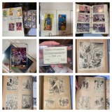 Vintage Basketball Cards, Nolan Ryan Certificate of Authenticity Card, Vintage Comic Strips