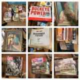 Huge Lot of Sports Magazines, Books, Art & More.  See Photos