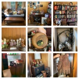 Room Clean Out - Day Bed, Lane Coffee Table, Vintage Hats, Desk, Books, Office Chair, Vintage Collec