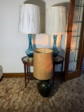 3 Vintage Lamps with Stands