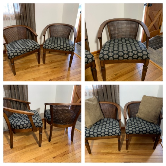 2 Cane Back Side Chairs