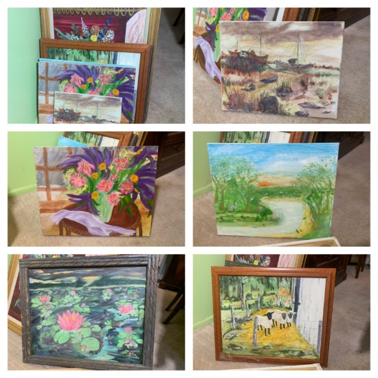 Group of Canvas Paintings