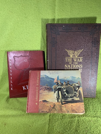 Automobile Quarterly Book, The War of the Nations Portfolio & 1953 Marysville Year Book