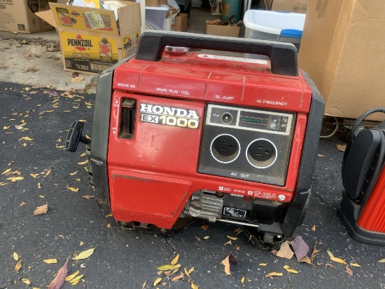 Honda EX 1000 Portable Gas Powered Generator has Compression