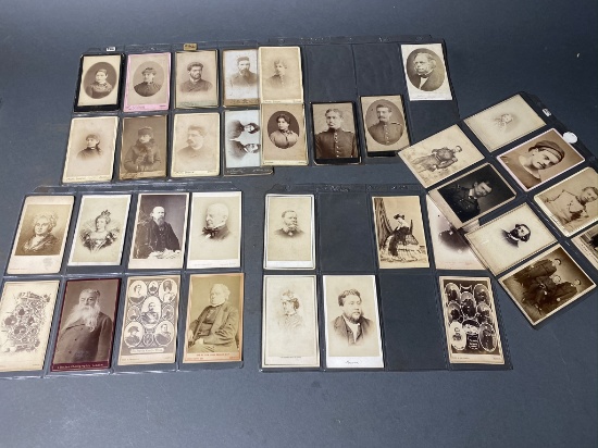 Group lot of interesting CDV photos