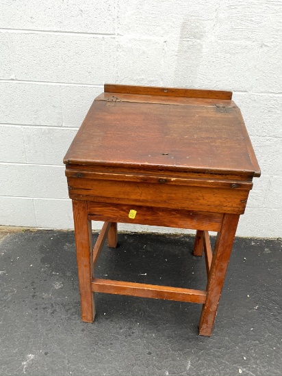 Early Antique School Masters Desk