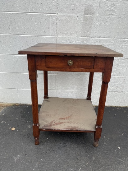 Early large sized one drawer work table