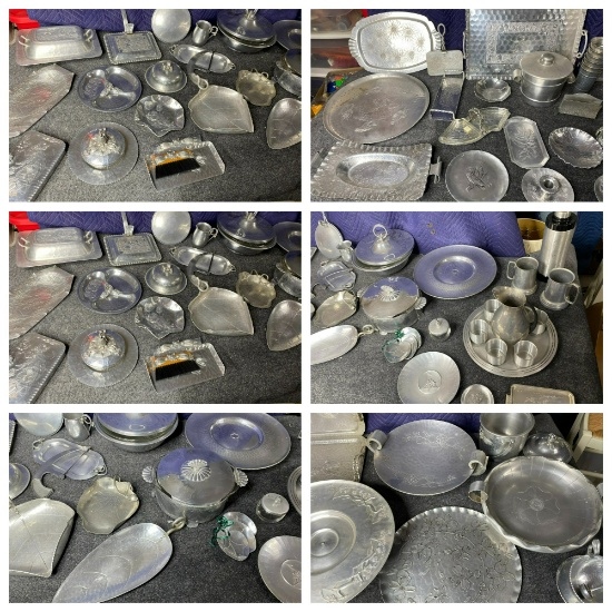 Large lot of vintage aluminum wares