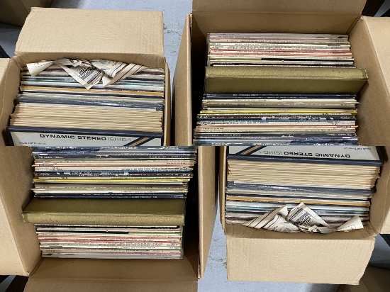 2 boxes of vintage records
