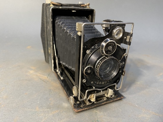 Antique Folding Camera Contessa-Nettel Compur lens