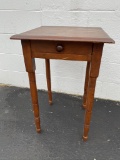 Nice Antique One Drawer Stand w/Tapered Legs