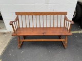 Charming 19th century rocking cradle bench or settee