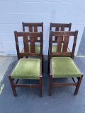 4 Antique Stickley Dining Chairs