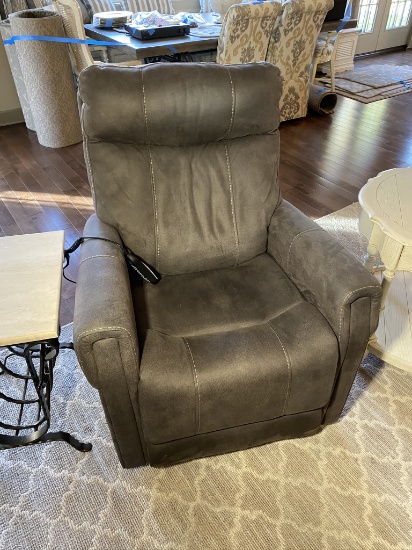 Suede or Suede Look Power Recliner Chair