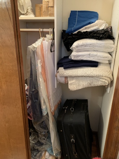 Cleanout Bedroom Closet - VIntage Clothing, Suitcase, Softgoods & More