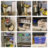 Work Light, Shop-Vac, Cabinets, Kitchen Items, Spray Paint & More.  See Photos