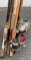 Group lot of vintage fishing rods and reels