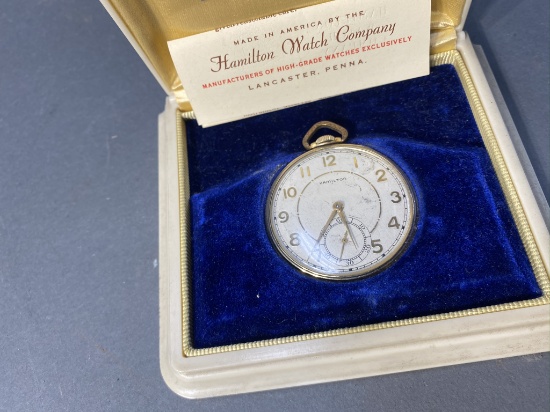 Hamilton Watch Co. Gold Filled Watch in Box