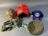 Group lot Military Hats, Helmets