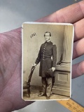 1861 Civil War CDV Photo Officer Large Mutton Chops