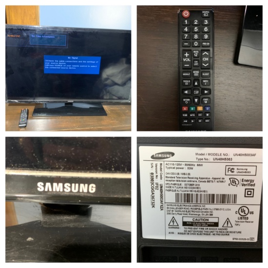 Samsung 40 inch TV with Remote. See Photos