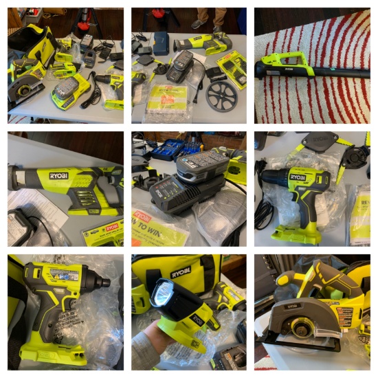 Ryobi Battery Operated Tools.  See Photos