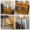 Side Table, Table Lamp & Floor Lamp