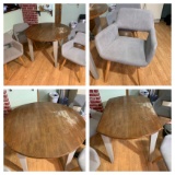 Drop Leaf Dining Table with 4 Chairs