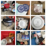 Group of Household Items, Kitchen Appliances, China, Scale & More