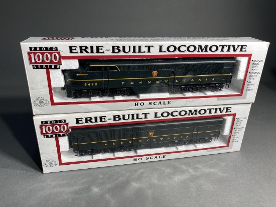 2 Proto 1000 Erie Built Locomotives A&B  HO