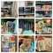 Great Group of Vintage Books including Children's Books, Bookcase, Cassette Tapes & More